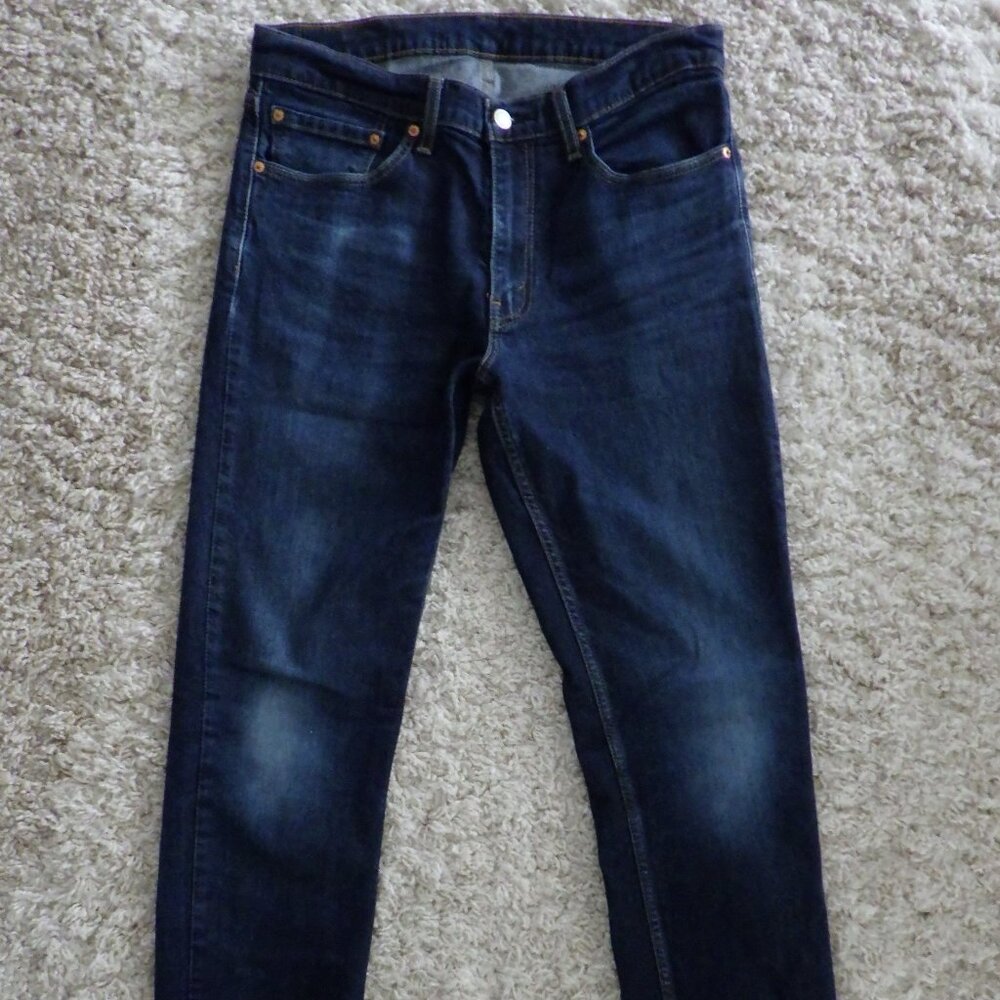 Levi’s 511 Jeans Men's 34x34 (Actual 34X33) Dark Blue Denim Straight Leg Western